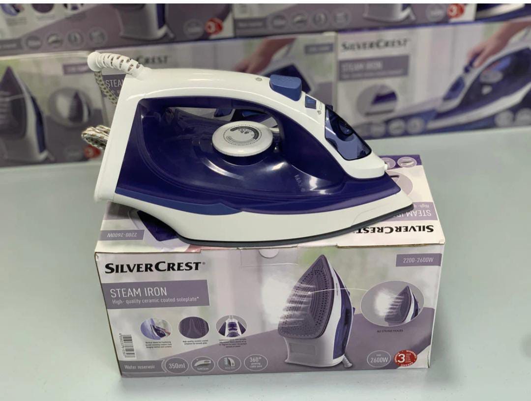 German Lot Imported Silver Crest 1840W Steam Iron